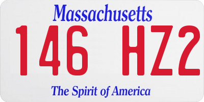 MA license plate 146HZ2