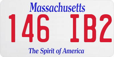 MA license plate 146IB2