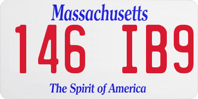 MA license plate 146IB9