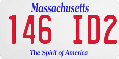 MA license plate 146ID2