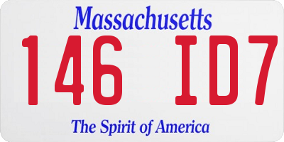 MA license plate 146ID7