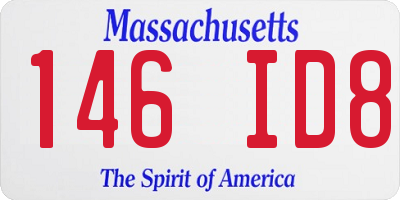 MA license plate 146ID8