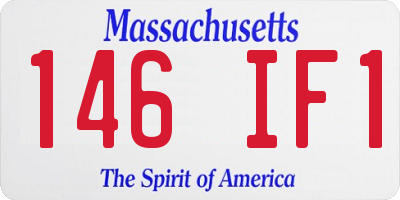 MA license plate 146IF1
