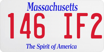 MA license plate 146IF2