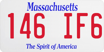 MA license plate 146IF6