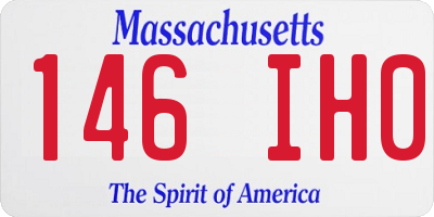 MA license plate 146IH0