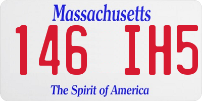 MA license plate 146IH5