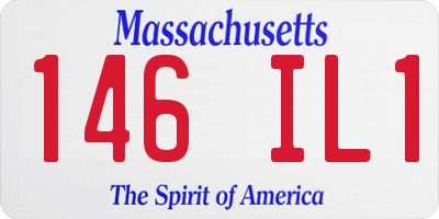 MA license plate 146IL1