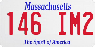 MA license plate 146IM2