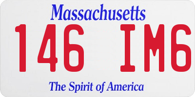MA license plate 146IM6