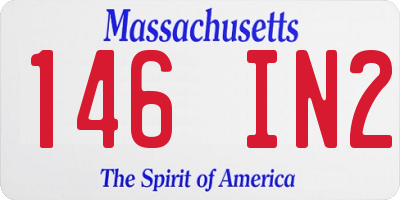 MA license plate 146IN2