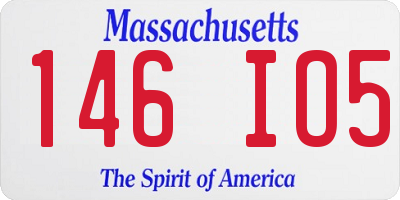 MA license plate 146IO5