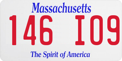 MA license plate 146IO9