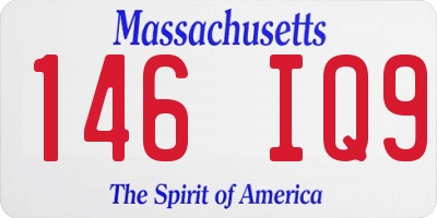 MA license plate 146IQ9