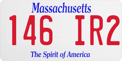 MA license plate 146IR2