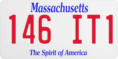 MA license plate 146IT1