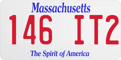 MA license plate 146IT2