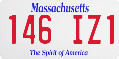 MA license plate 146IZ1