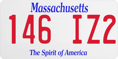 MA license plate 146IZ2