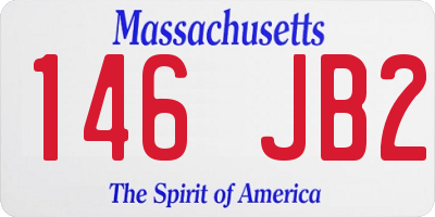 MA license plate 146JB2
