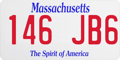 MA license plate 146JB6