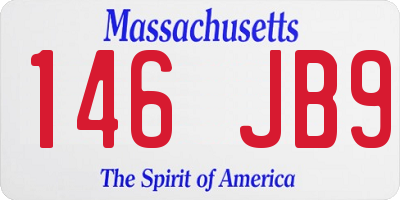 MA license plate 146JB9