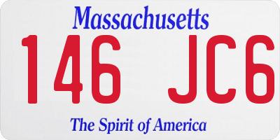 MA license plate 146JC6