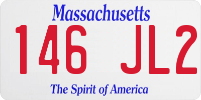 MA license plate 146JL2
