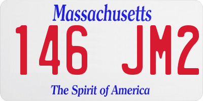 MA license plate 146JM2