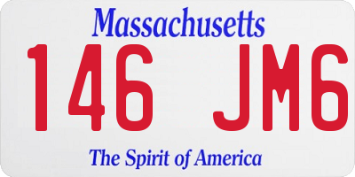 MA license plate 146JM6