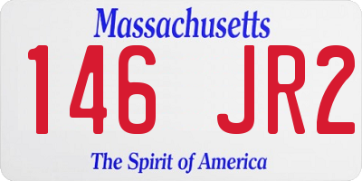 MA license plate 146JR2