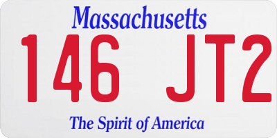 MA license plate 146JT2
