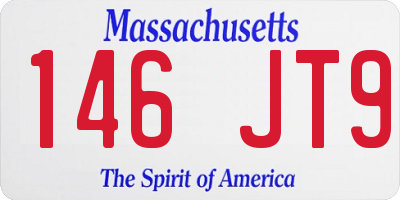 MA license plate 146JT9
