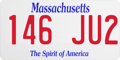 MA license plate 146JU2