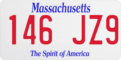 MA license plate 146JZ9