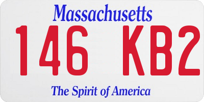 MA license plate 146KB2