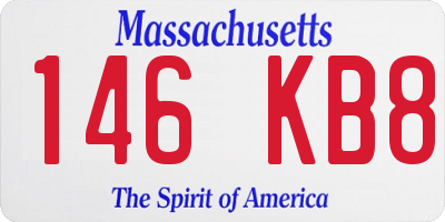 MA license plate 146KB8