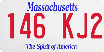 MA license plate 146KJ2