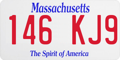 MA license plate 146KJ9