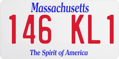 MA license plate 146KL1