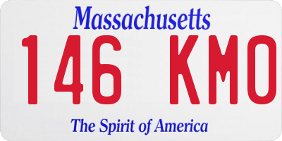 MA license plate 146KM0