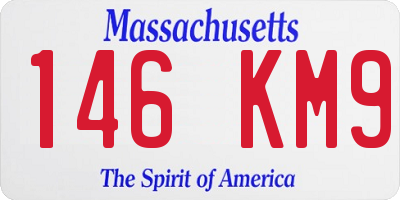 MA license plate 146KM9
