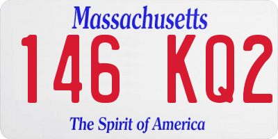 MA license plate 146KQ2