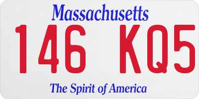 MA license plate 146KQ5