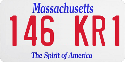 MA license plate 146KR1