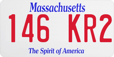 MA license plate 146KR2