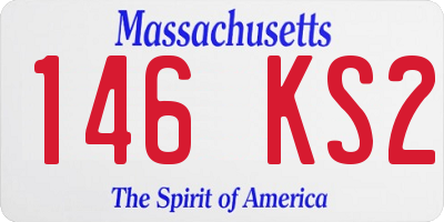 MA license plate 146KS2