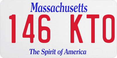 MA license plate 146KT0
