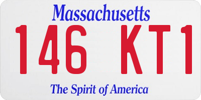 MA license plate 146KT1