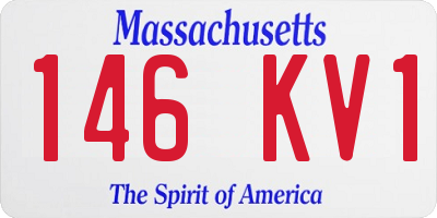 MA license plate 146KV1